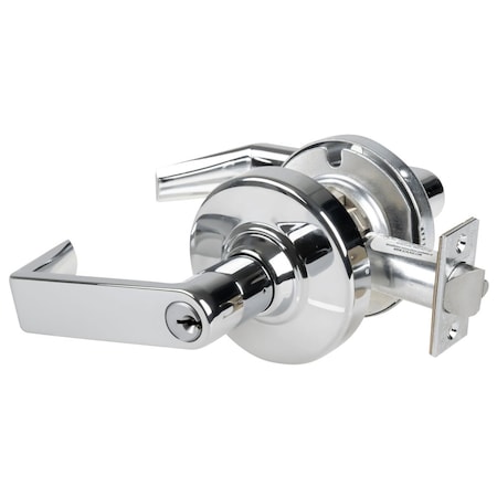 Schlage Grade 1 Classroom Lock, Rhodes Lever, Standard Cylinder, Bright Chrome Finish, Non-Handed ND70PD RHO 625